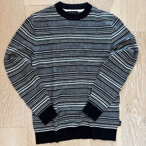 Ted Baker Textured Stripe Crewneck Sweater